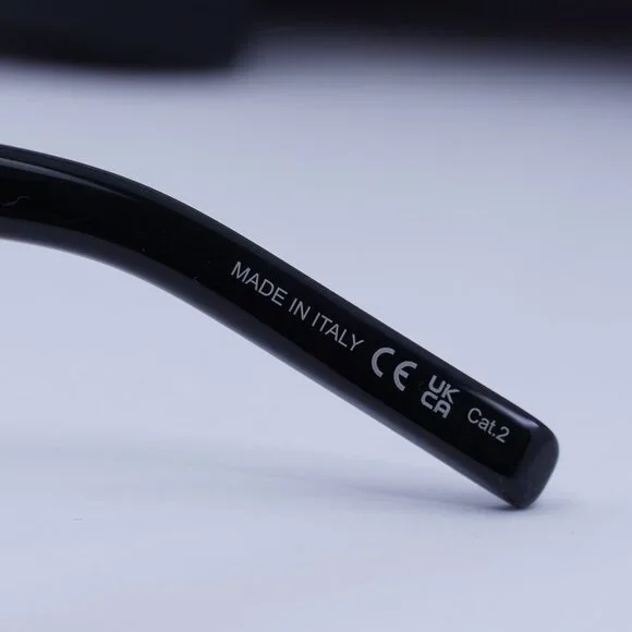 Saint Laurent SL461 BETTY 009 Rectangle Sunglasses - Black/Blue - Picture 6 of 9